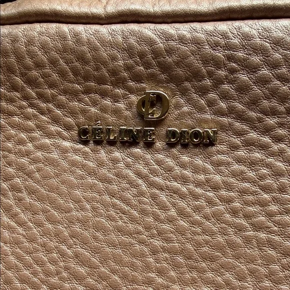 Céline Dion Collection Pebbled Leather Crossbody Bag in Blush Taupe - Picture 2 of 14